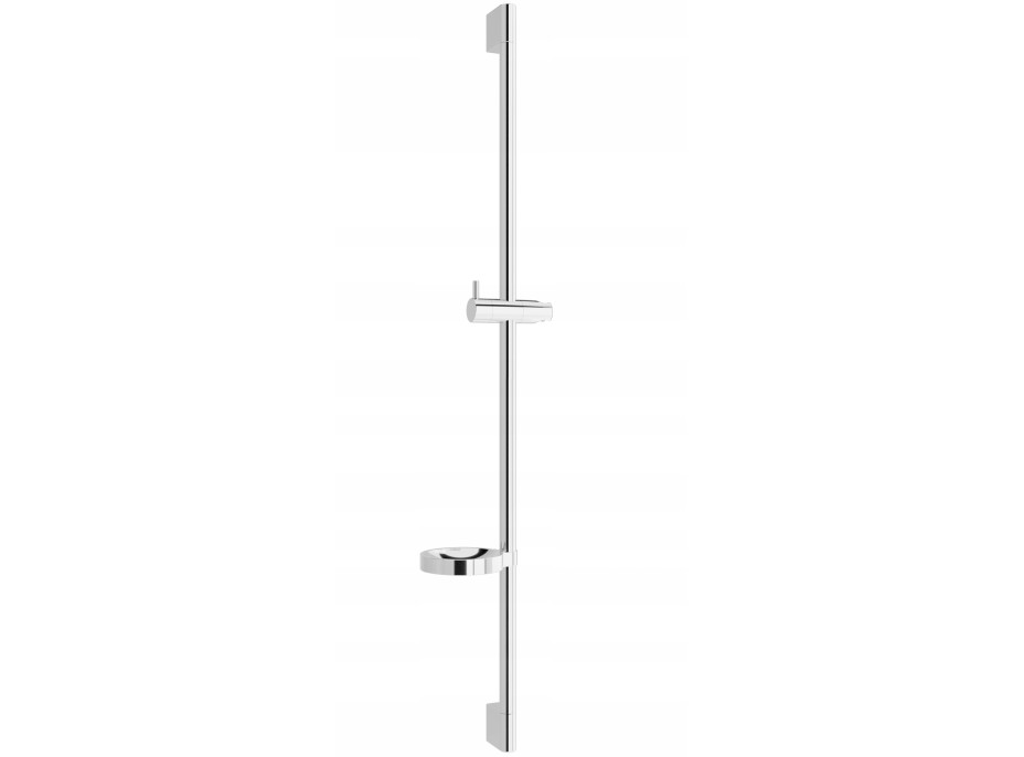 Sprchová kovová tyč s držiakom na ručnú sprchu a mydlo MEXEN DS - 90 cm - chrómová, 79383-00