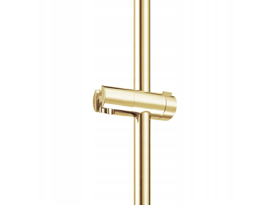 Sprchová kovová tyč s držiakom na ručnú sprchu REA 01 - 70 cm - zlatá
