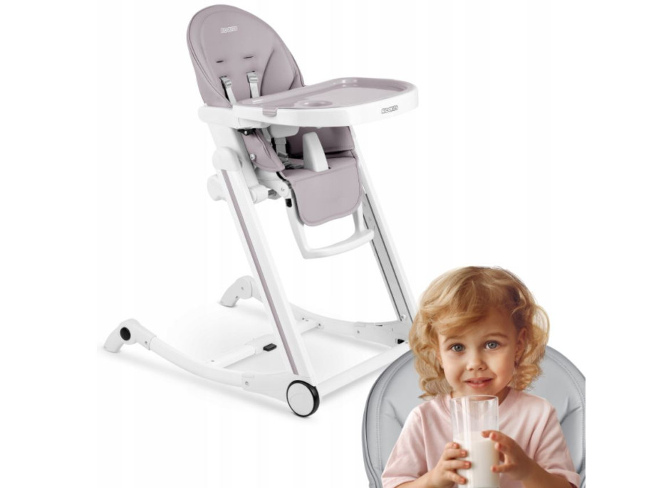 Detská jedálenská stolička TUGO 3v1 - šedá