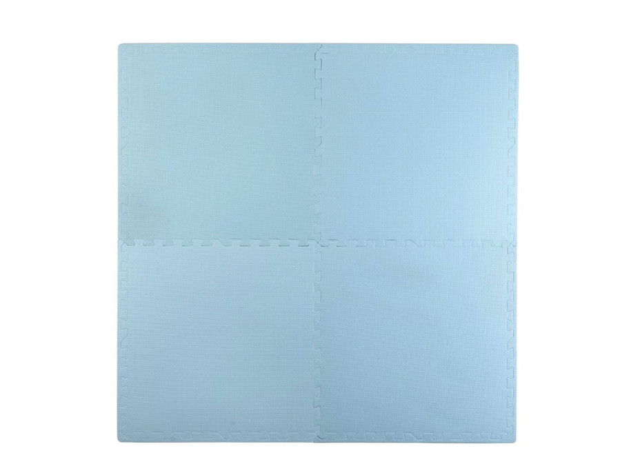 Detská penová podložka PUZZLE modrá - 120x120 cm