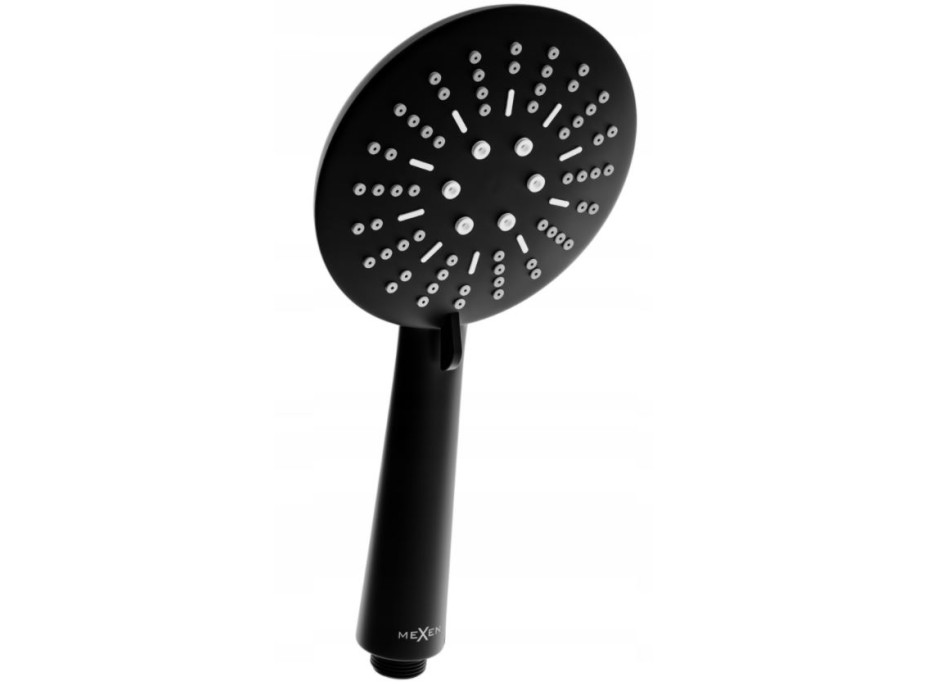 Ručná sprchová hlavica MAXMAX MEXEN R-67 - 3 funkcie - 235x120 mm - čierna, 79567-70