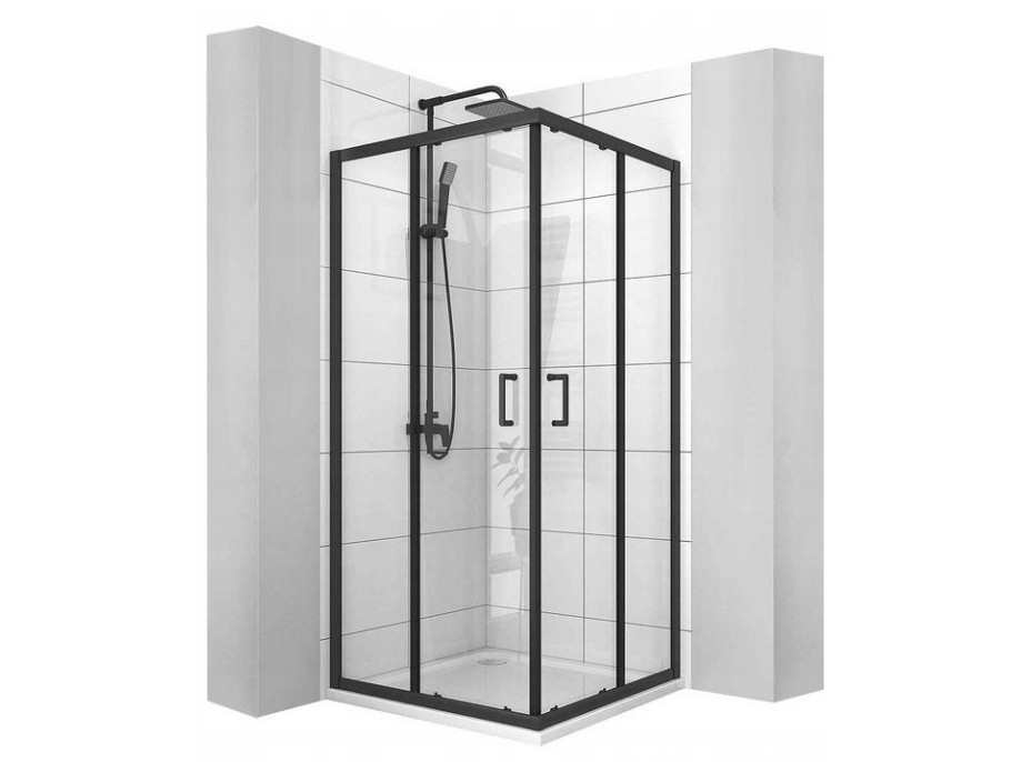 Sprchový kút VITO 80x100 cm - čierny