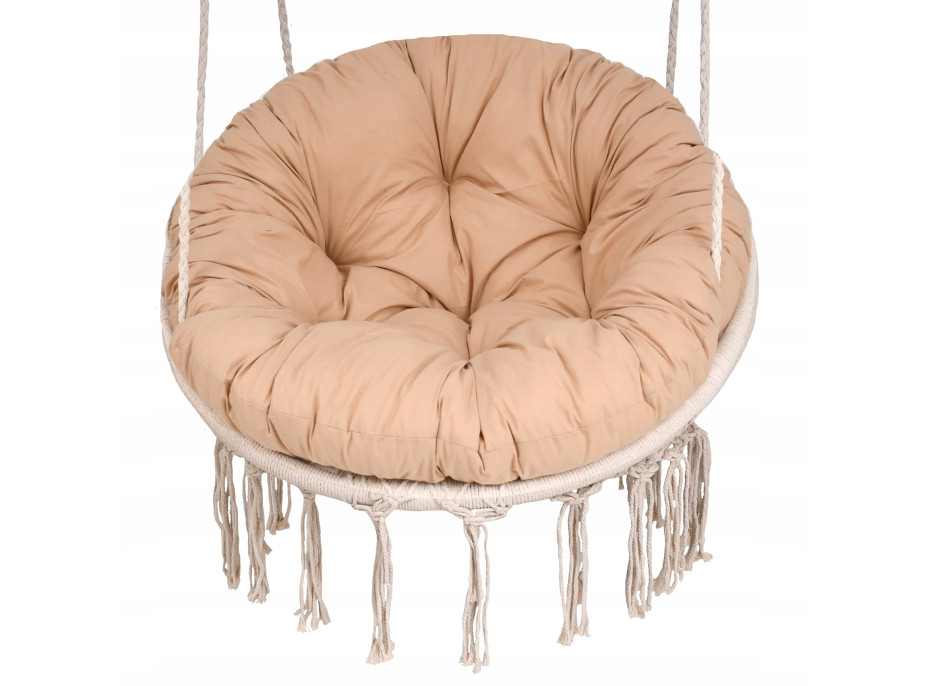 Sedací MAXI vankúš 100x15 cm do závesného kresla - béžový
