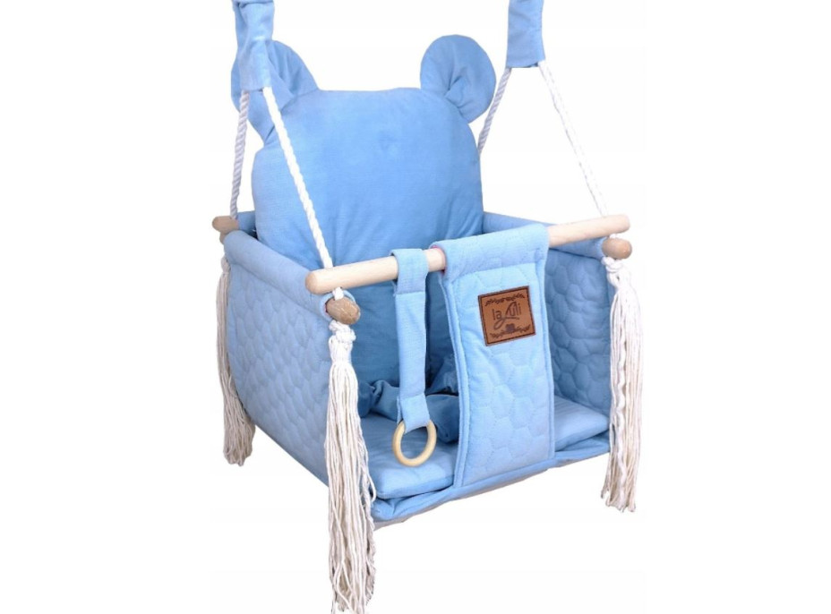 Detská hojdačka VELVET PIKO - MODRÁ