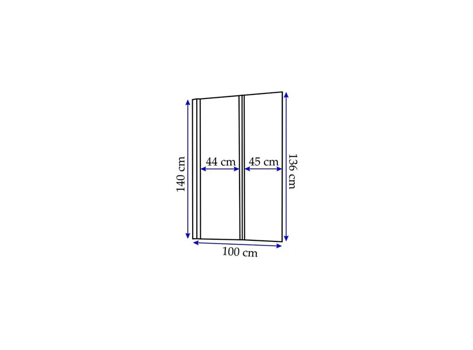 Vaňová zástena MAXMAX Rea AGAT 2 - 100x140 cm