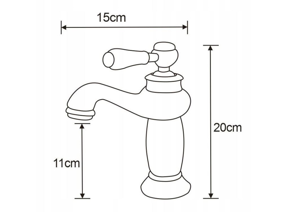 Umývadlová batéria MAXMAX MEXEN DRACO - chrómová - nízka, 745400-00