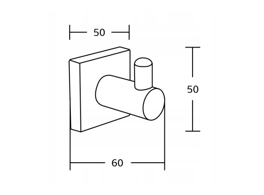 Kúpeľňový vešiak na uteráky MAXMAX MEXEN RUFO - chrómový, 7050935-00