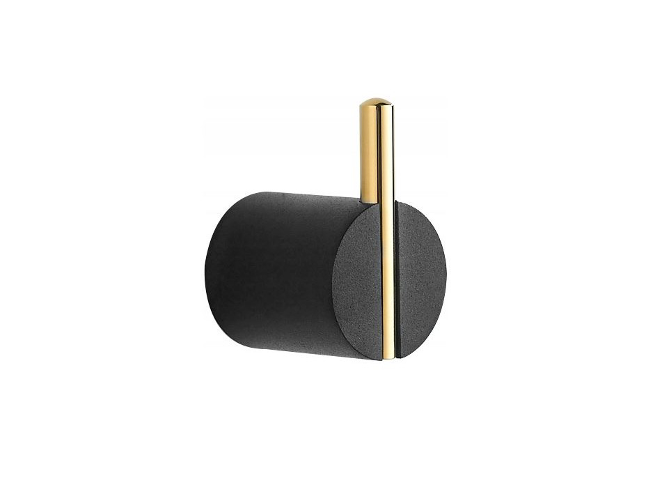 Kúpeľňový vešiak na uteráky MEXEN ARON - čierny/zlatý, 7088135-57