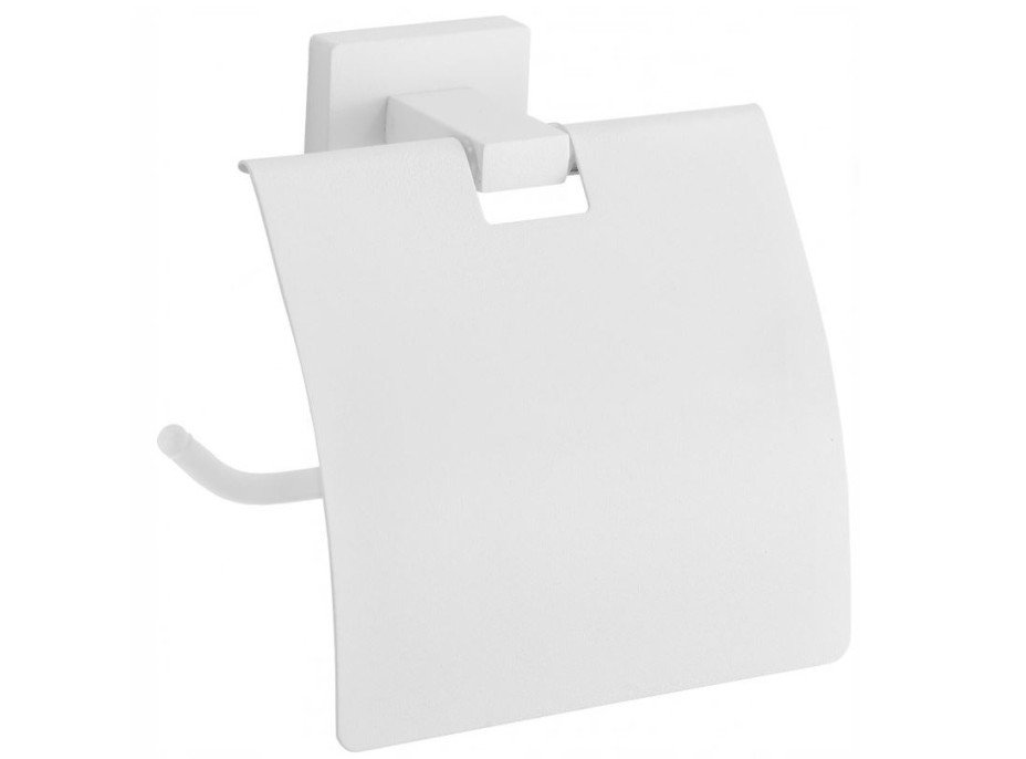 Držiak toaletného papiera MEXEN ARNO s krytom - kovový - biely, 7020733-20