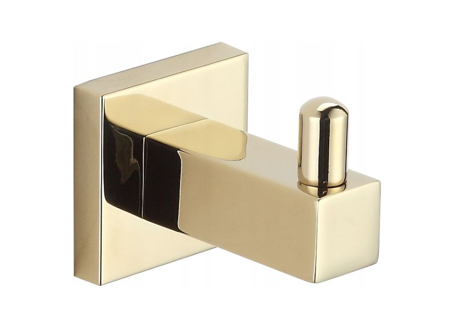 Kúpeľňový vešiak na uteráky MEXEN CUBE - zlatý, 7020635-50