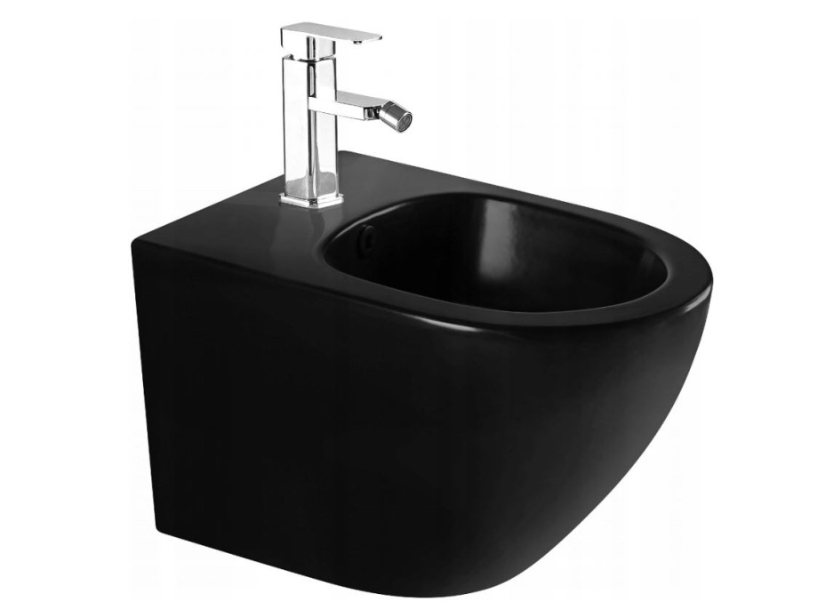 Závesný bidet MEXEN LENA 48 cm - čierny lesklý, 35224870