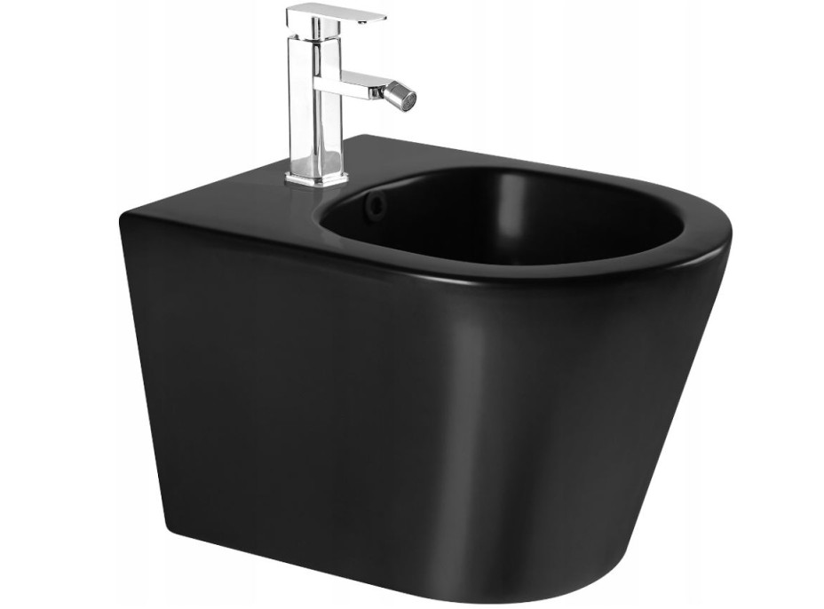 Závesný bidet RICO 48 cm - čierny lesklý