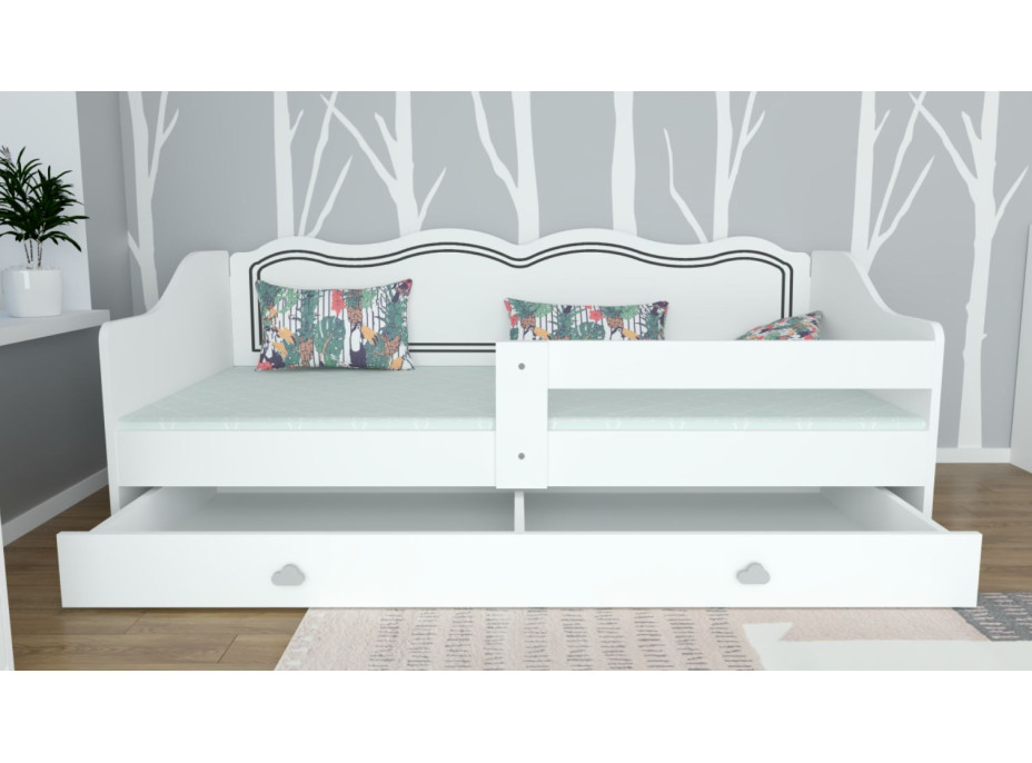 Dětská postel se šuplíkem 160x80cm ROYAL - Bez vzoru