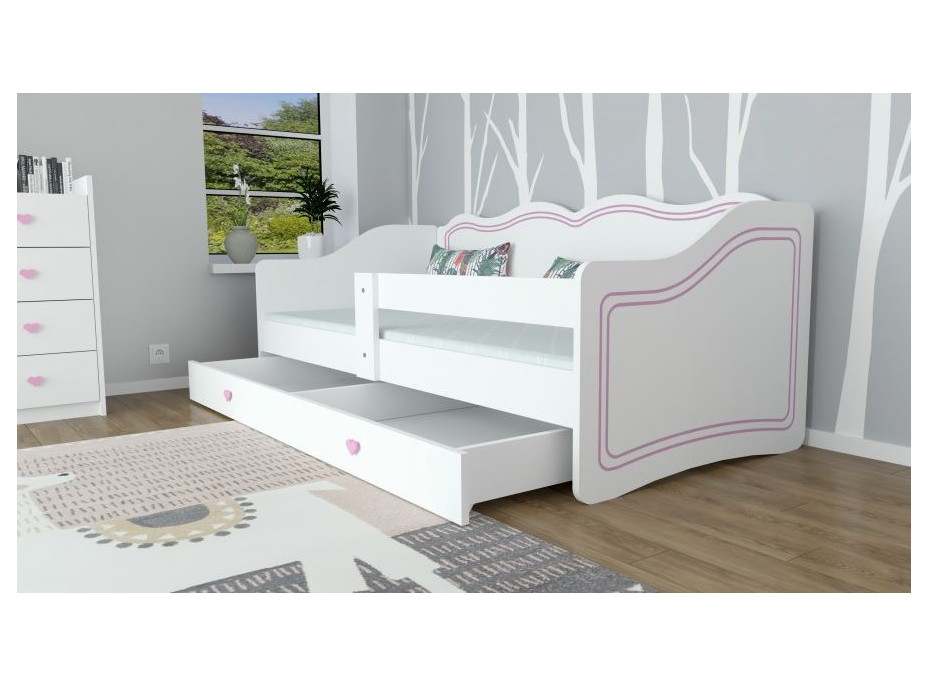 Detská posteľ so zásuvkou 160x80cm ROYAL - Bez vzoru
