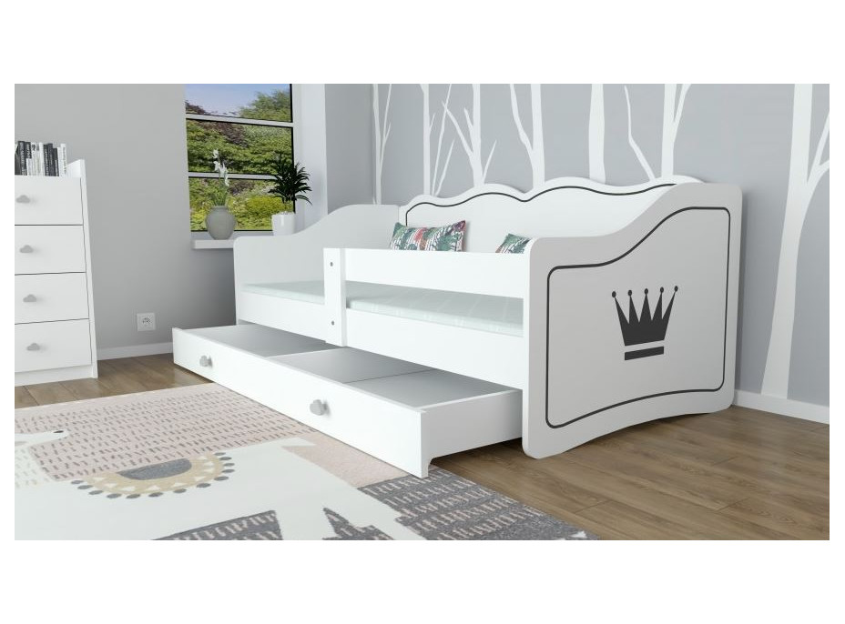 Detská posteľ so zásuvkou 160x80cm ROYAL - Korunka