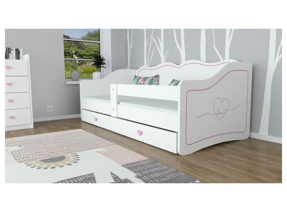 Detská posteľ so zásuvkou 160x80cm ROYAL - Love