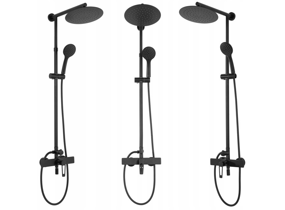Sprchová súprava REA ALDI s výtokom do vane - čierna
