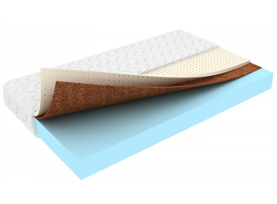 Detský matrac LUX COMFORT PATTI 180x90x12 cm - pena/kokos/latex