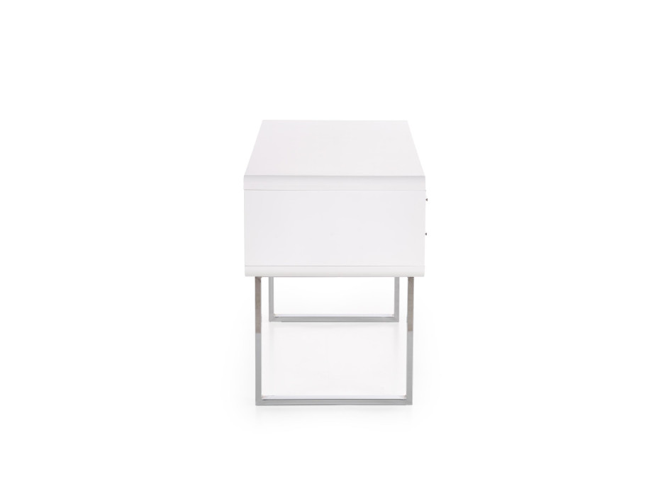 Písací stôl LOFT B30 biely - MDF/chróm