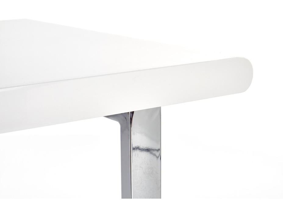 Písací stôl LOFT B30 biely - MDF/chróm
