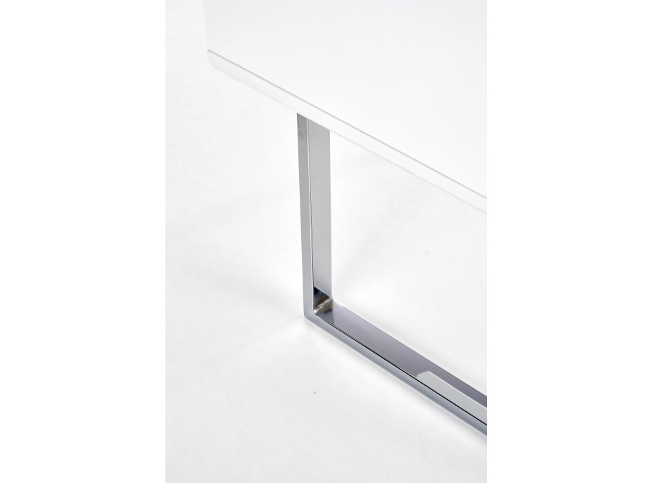Písací stôl LOFT B30 biely - MDF/chróm