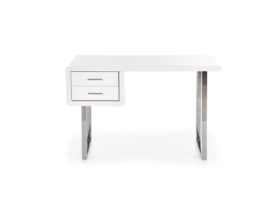 Písací stôl LOFT B30 biely - MDF/chróm