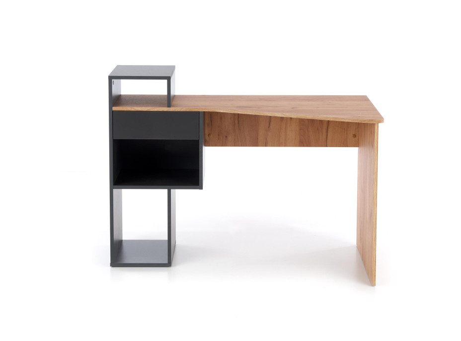 Písací stôl CONTI - dub wotan/ antracit