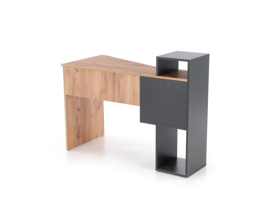Písací stôl CONTI - dub wotan/ antracit