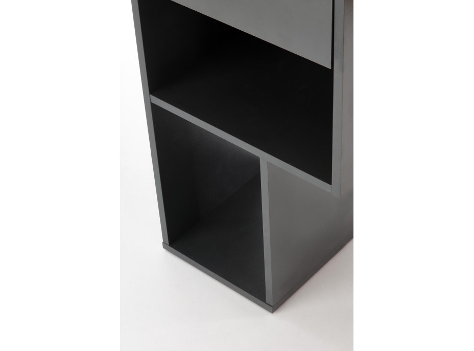 Písací stôl CONTI - dub wotan/ antracit