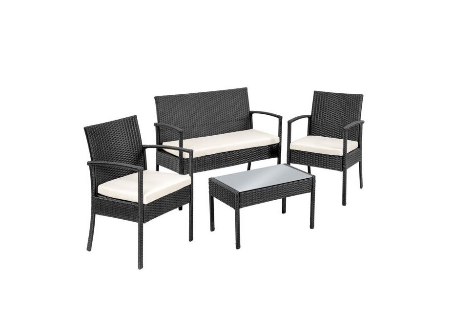 Záhradný ratanový nábytok JAMAICA set 4ks sivý