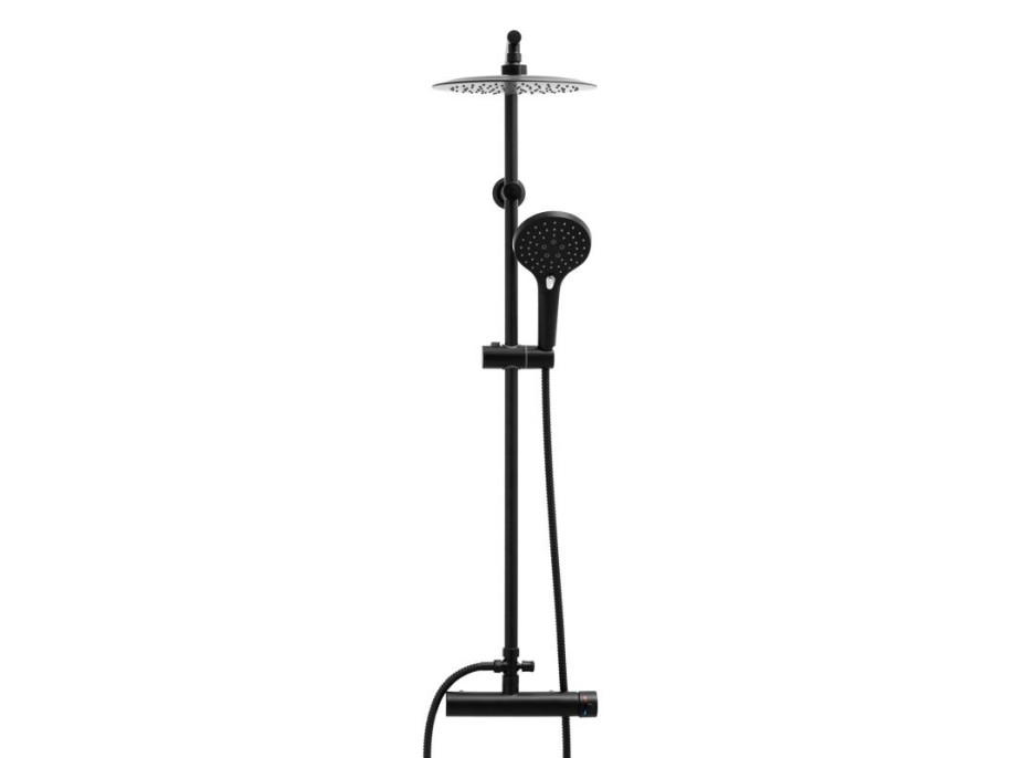 Sprchová súprava JORGEN - čierna - hlavica 25x25 cm