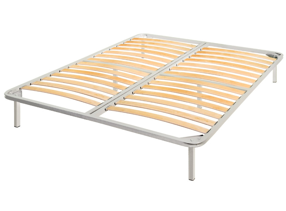 Kovová posteľ - rošt s nohami - Economy - 200x200 cm