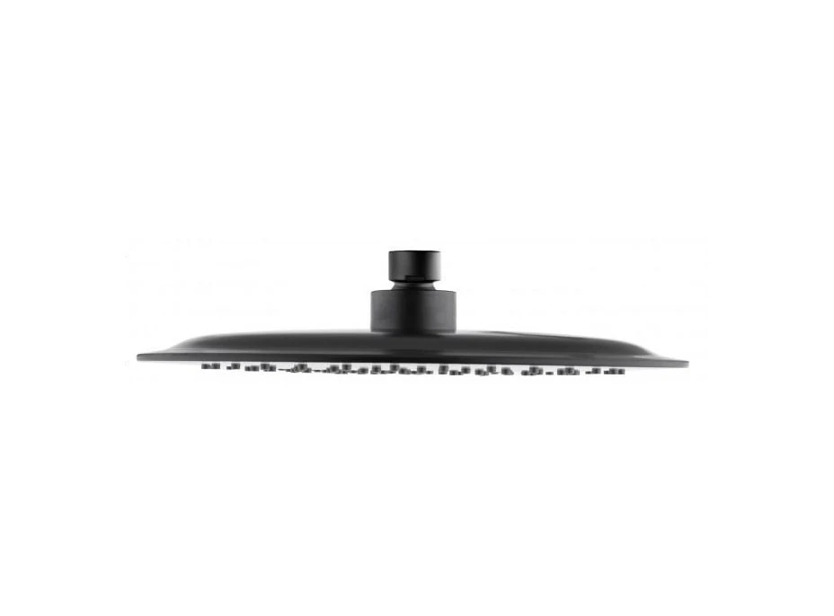 Sprchová dažďová hlavica YOKA SLIM - guľatá - 25 cm - čierna
