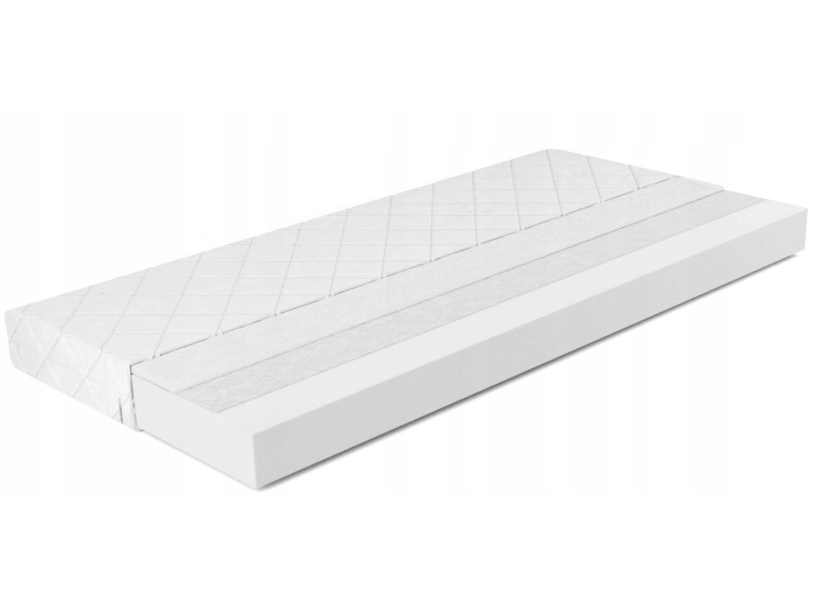 Detská vyvýšená posteľ s písacím stolom a skriňou MAXÍK 4 bielo-zelená - 200x80 cm + matrac ZADARMO