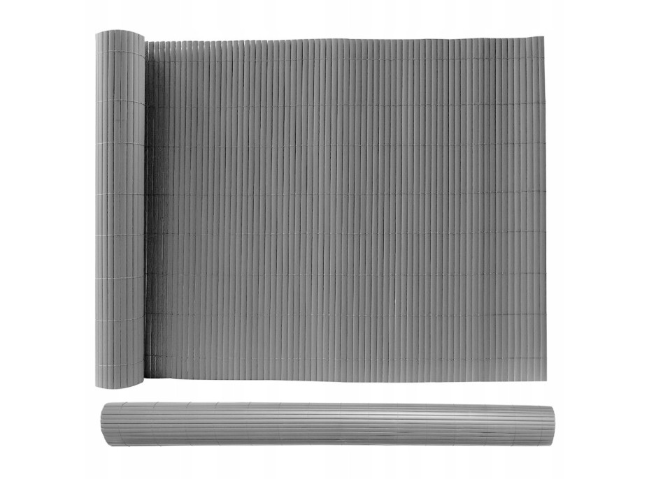 Clona na plot - imitácia bambusu - 180x500 cm svetlo šedá