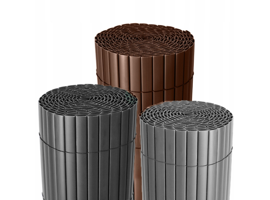 Clona na plot - imitácia bambusu - 180x500 cm svetlo šedá