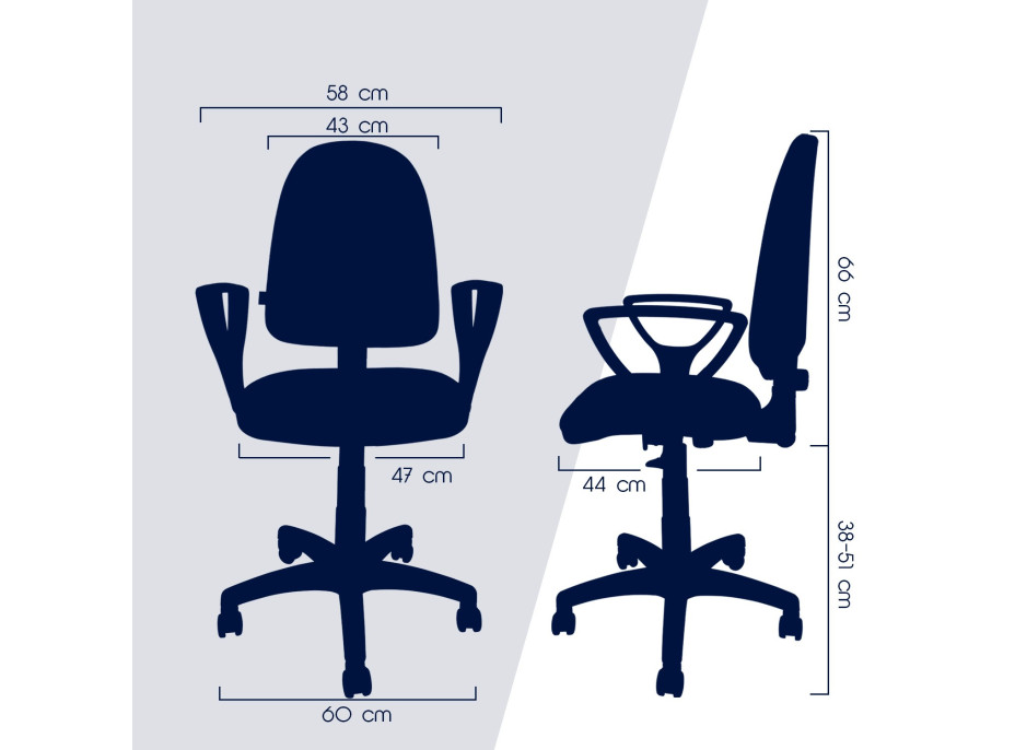 Detská otočná stolička BRANDON - FUTBAL červená