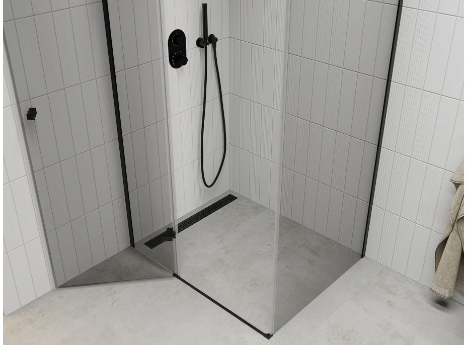 Sprchovací kút maxmax ROMA 70x80 cm - BLACK