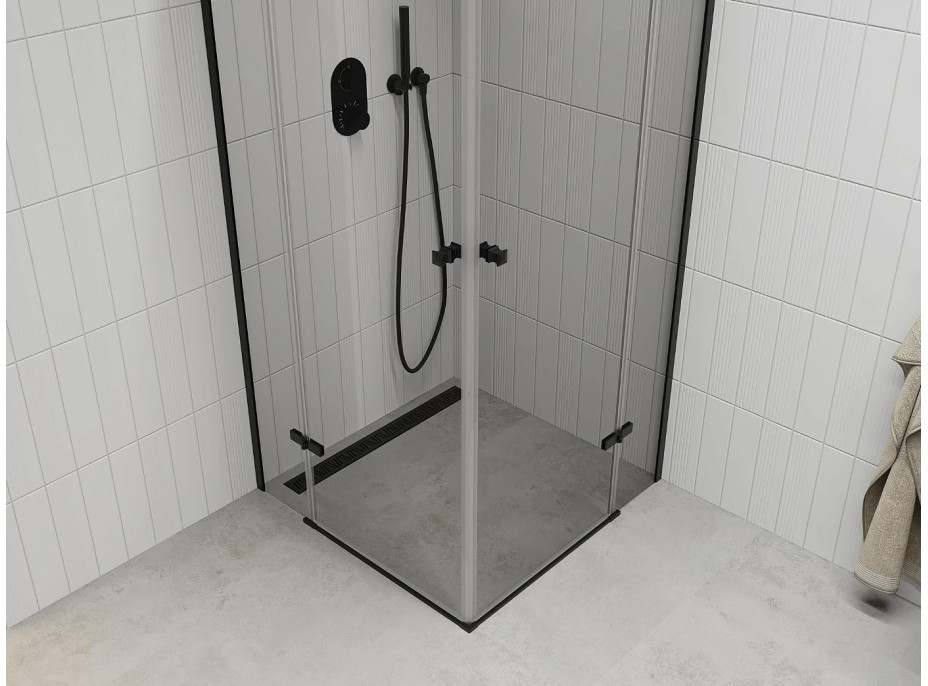 Sprchovací kút maxmax ROMA DUO 70x80 cm - BLACK