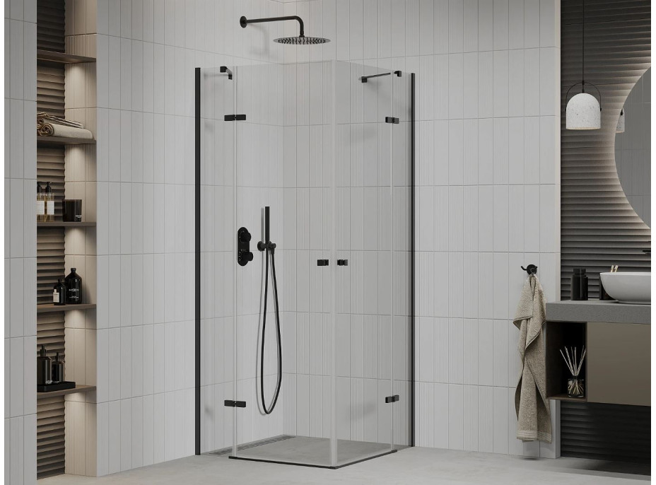 Sprchovací kút maxmax ROMA DUO 70x70 cm - BLACK