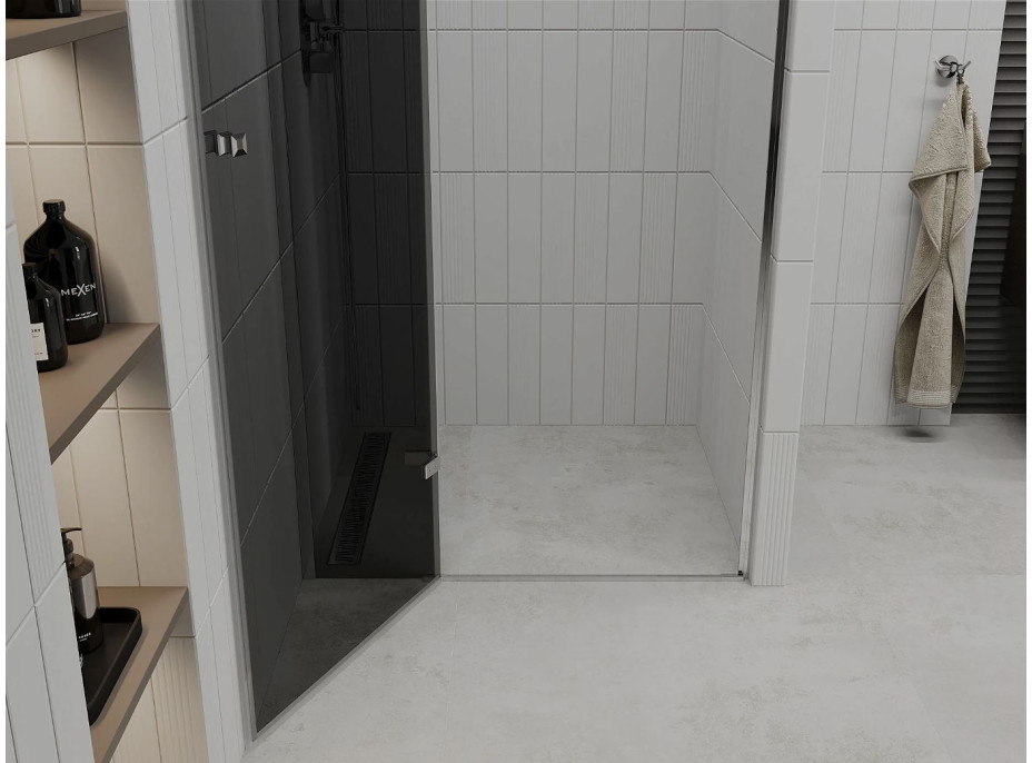 Sprchové dvere maxmax ROMA 80 cm - grafitové sklo