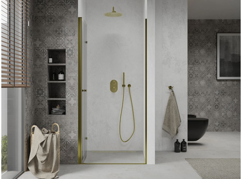 Sprchové dvere MAXMAX LIMA 80 cm - zlaté