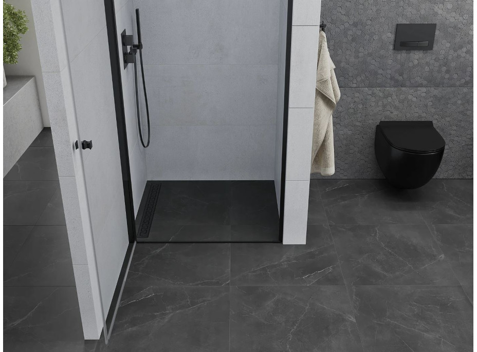 Sprchové dvere MEXEN PRETORIA black 80 cm