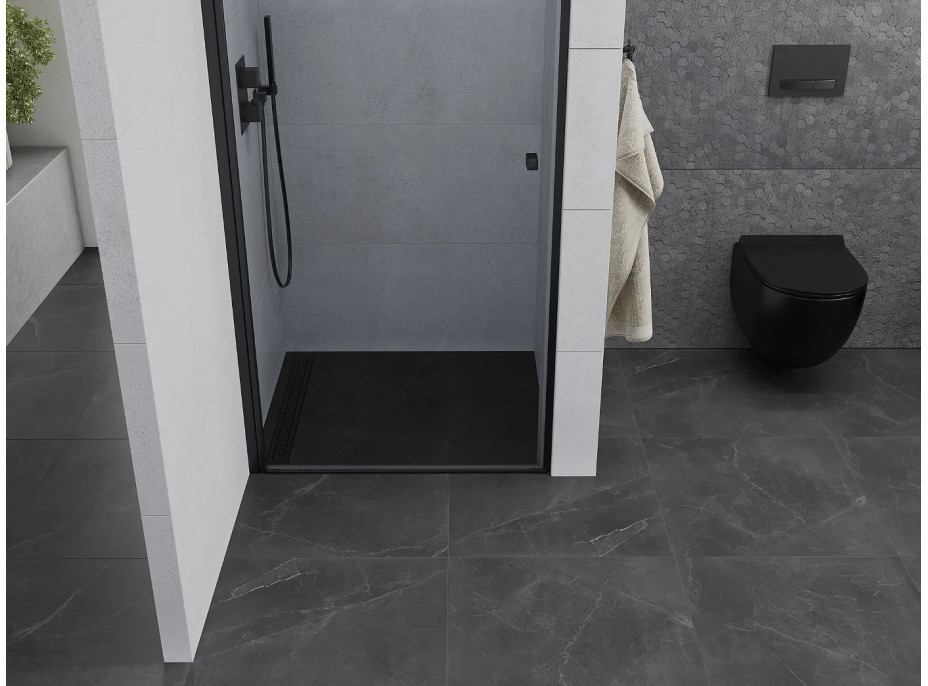 Sprchové dvere MEXEN PRETORIA black 90 cm