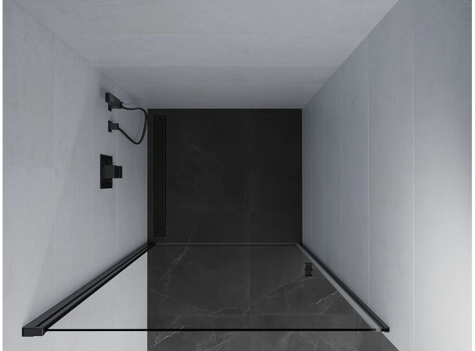Sprchové dvere MEXEN PRETORIA black 80 cm