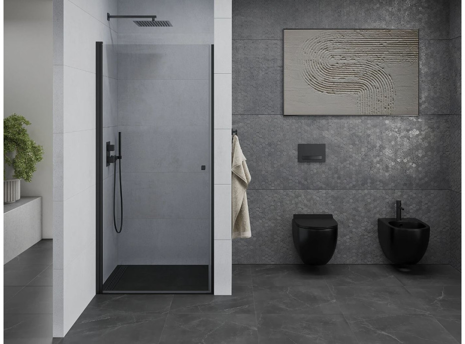 Sprchové dvere MEXEN PRETORIA black 90 cm