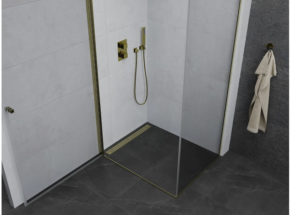 Sprchový kút MAXMAX PRETORIA 70x90 cm - zlatý