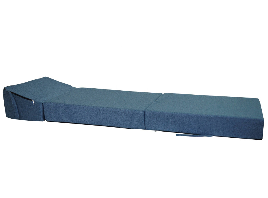 Rozkladacie molitanové kreslo (matrac) STELLA - tmavo modré