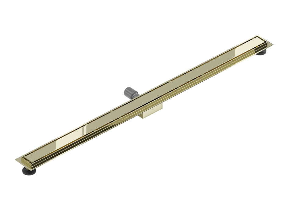 Sprchový žľab MAXMAX Mexen FLAT 2v1 - zlatý, 1510150