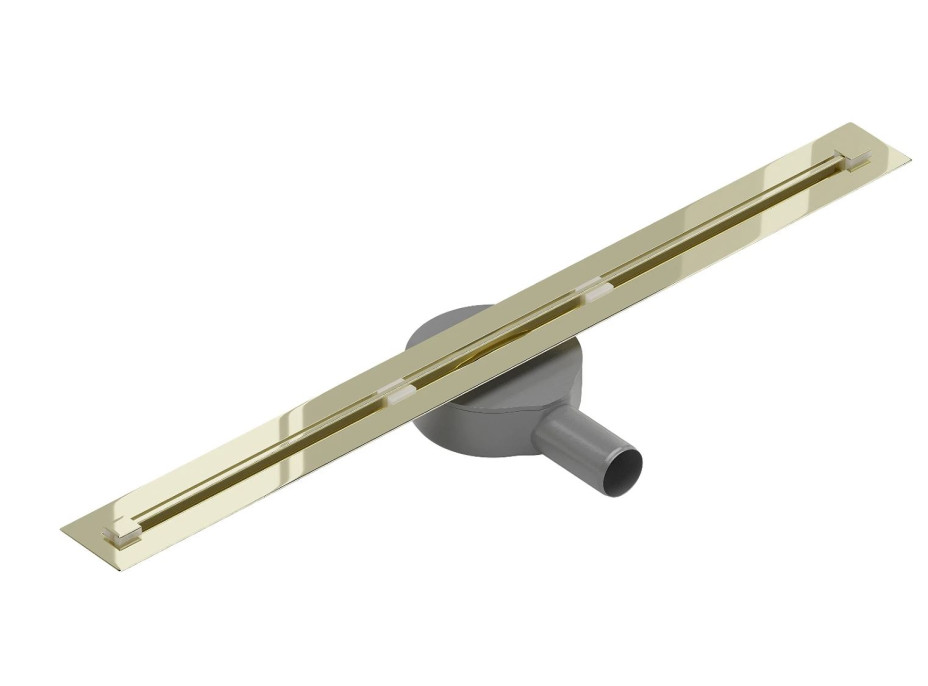 Sprchový žľab MAXMAX Mexen FLAT 360 SUPER SLIM - zlatý, 1551130